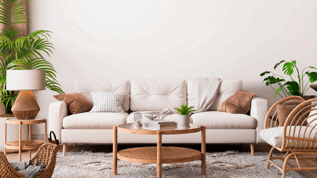 sala boho chic