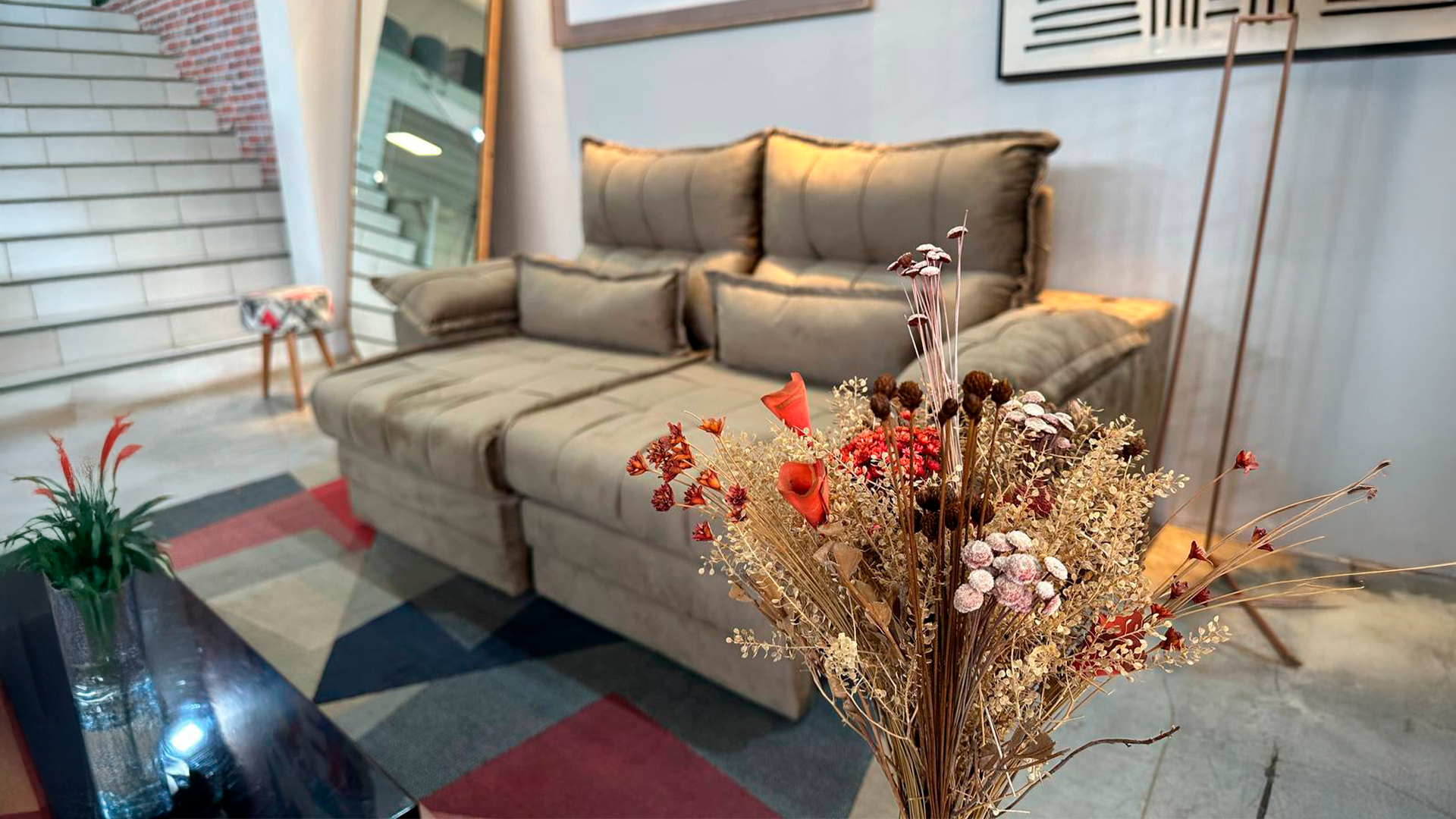 flores na sala