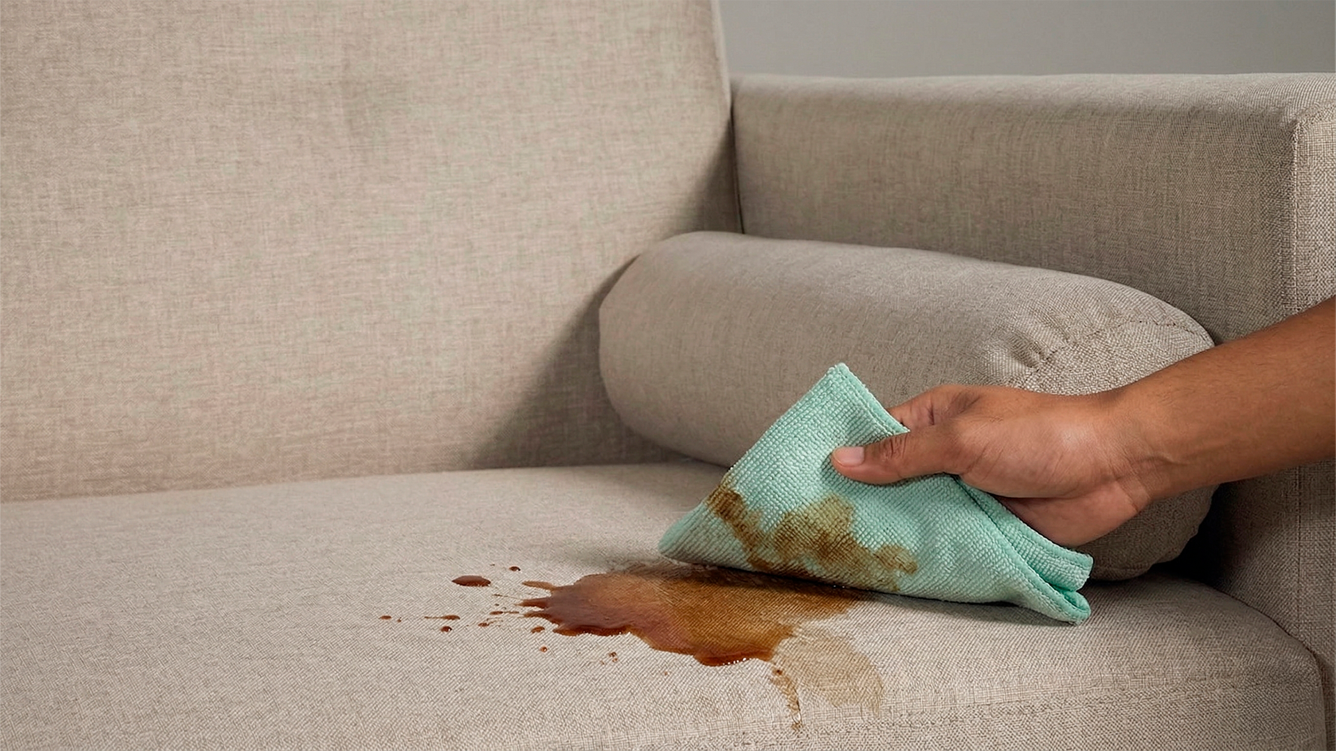 O que fazer quando algo cai no sofá